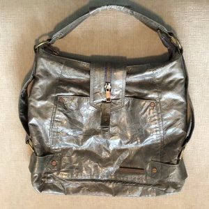 Matt & Nat Gray Vegan Leather Shoulder Bag